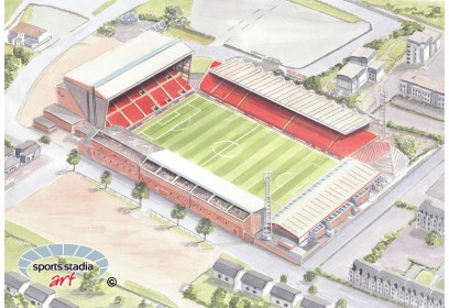 Aberdeen FC Pittodrie Stadium Wall Art Print